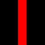 Noir gansé rouge